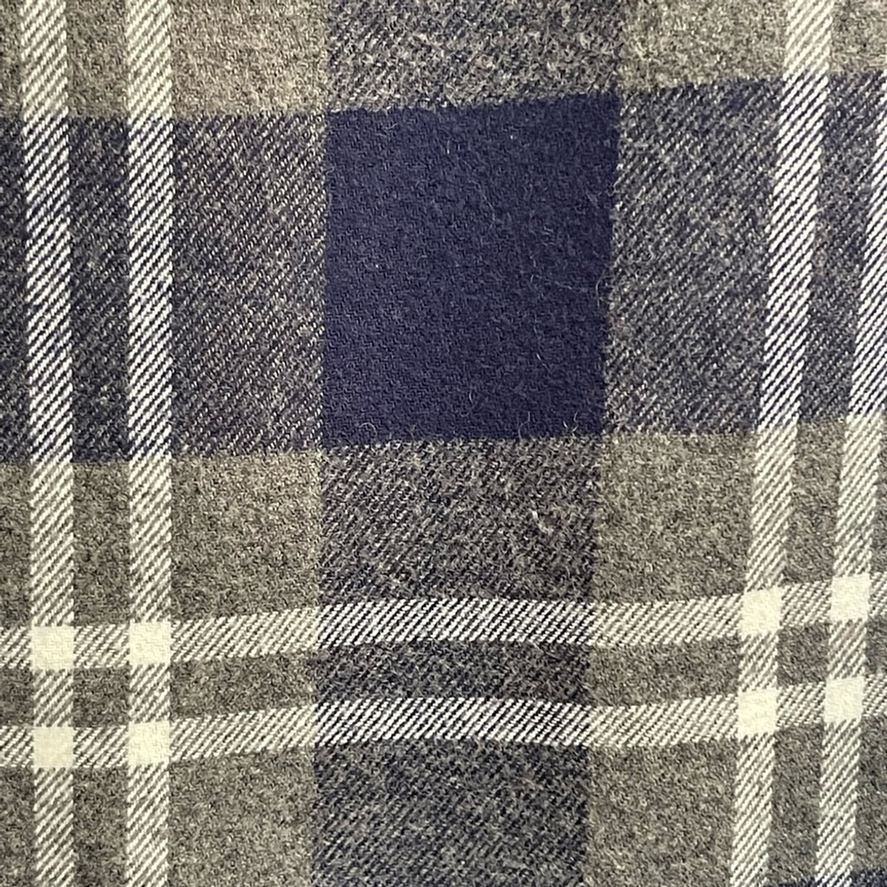 Lucky Brand Sherpa-Lined Plaid Flannel Jacket - Blue and Gray, Size Men’s Large - Picture 12 of 15